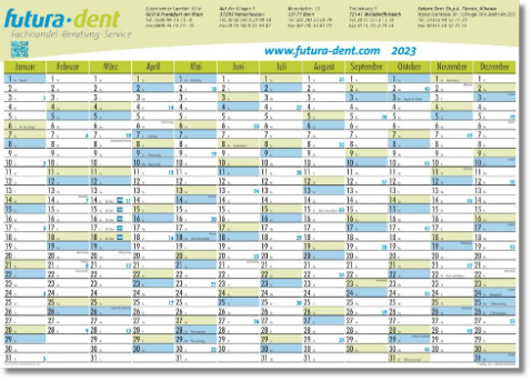 Plakatkalender 2023 im Format DIN A0